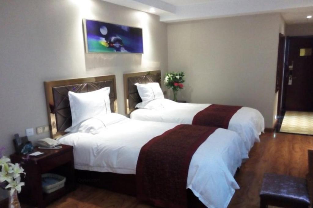Golmud Greentree Inn Geermu Walking Street Business Hotel מראה חיצוני תמונה