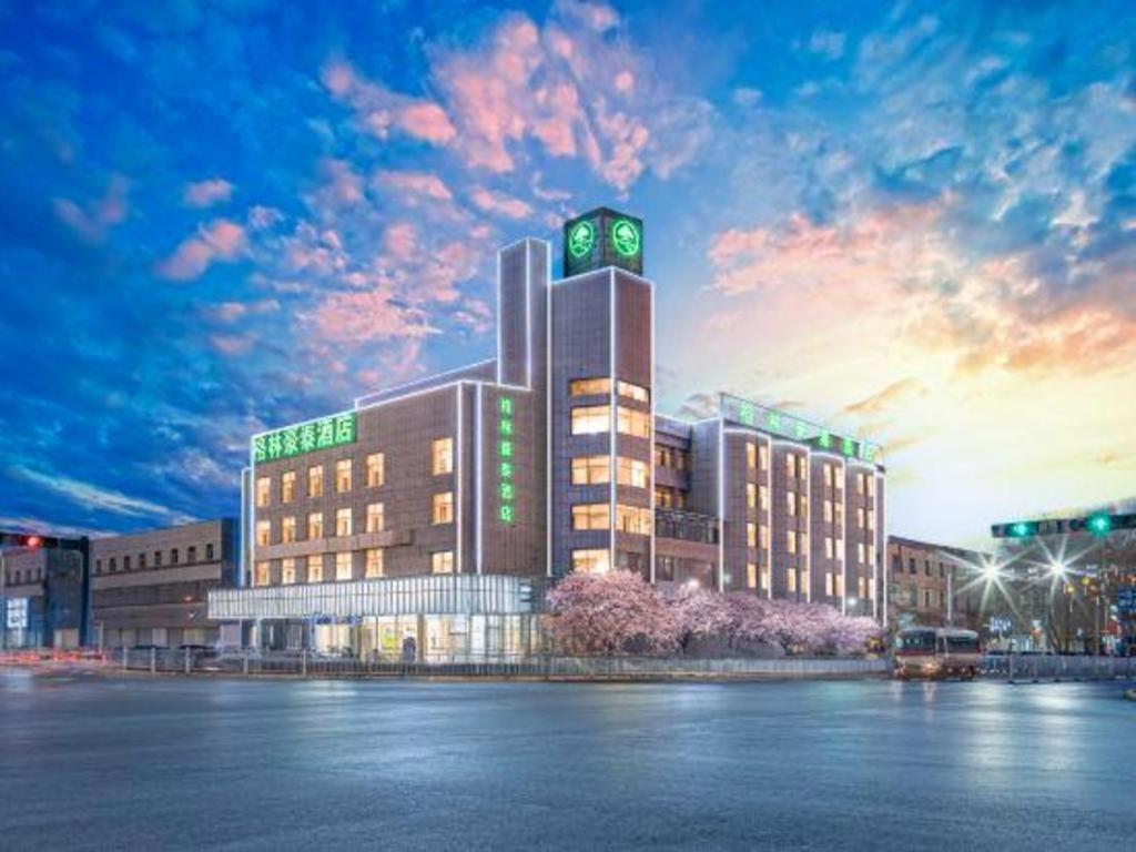Golmud Greentree Inn Geermu Walking Street Business Hotel מראה חיצוני תמונה